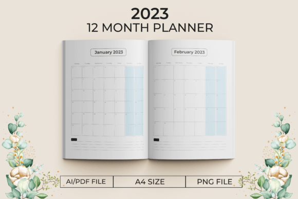 Download 2023 Monthly Printable Planner Interior - Plan Collection