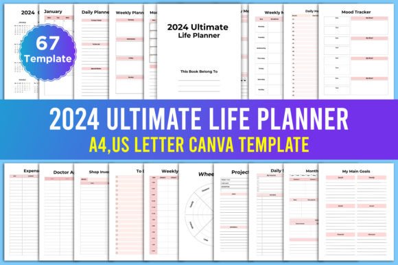 Download 2024 Ultimate Life Planner Canva - Plan Collection