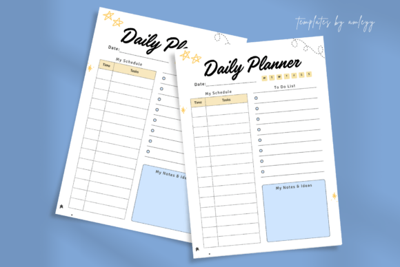 Download Cute Kawaii Daily Planner Template Canva - Plan Collection