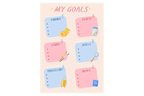 Download My Goals Creative Planner Page Design - Plan Collection