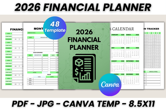 Download 2026 Financial Planner Canva Template - Plan Collection