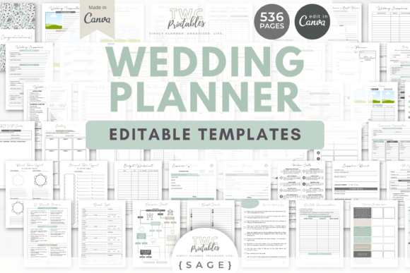 Download Wedding Planner Canva Templates | SAGE - Plan Collection