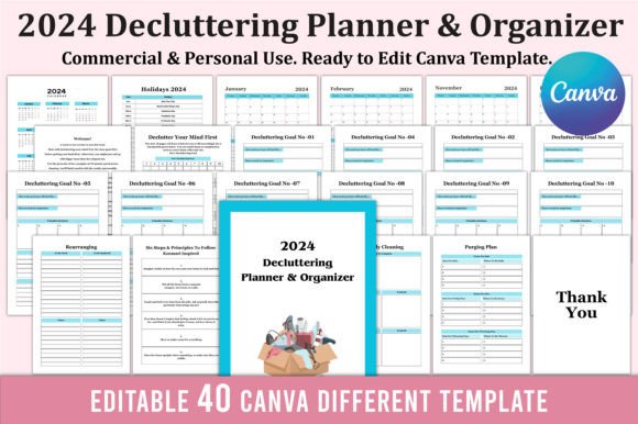 Download 2024 Decluttering Planner &amp; Organizer - Plan Collection