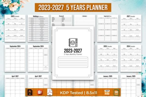 Download 2023 - 2027 Five Year Planner - Plan Collection