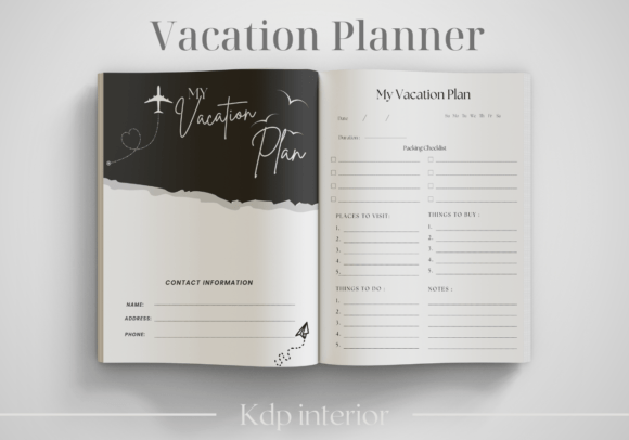Download Vacation Planner | KDP Interior - Plan Collection