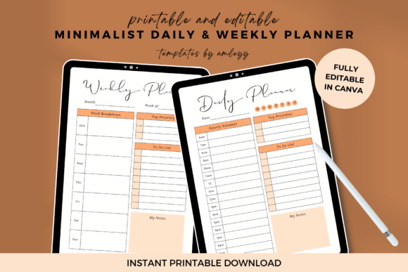 Download Minimal Weekly and Daily Planner - Plan Collection
