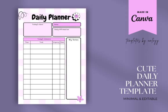 Download Cute Daily Planner Template – Editable - Plan Collection
