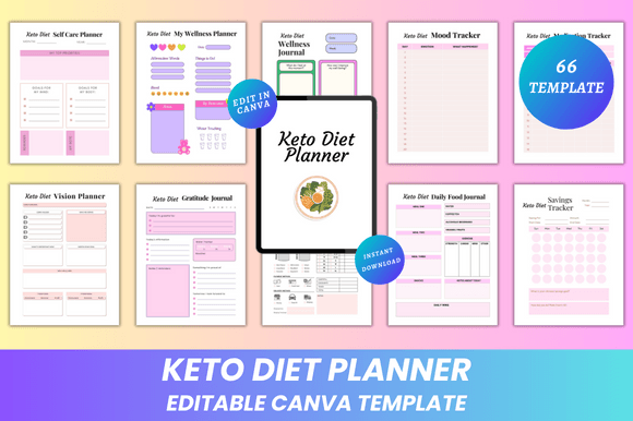 Download Keto Diet Planner Canva - Plan Collection