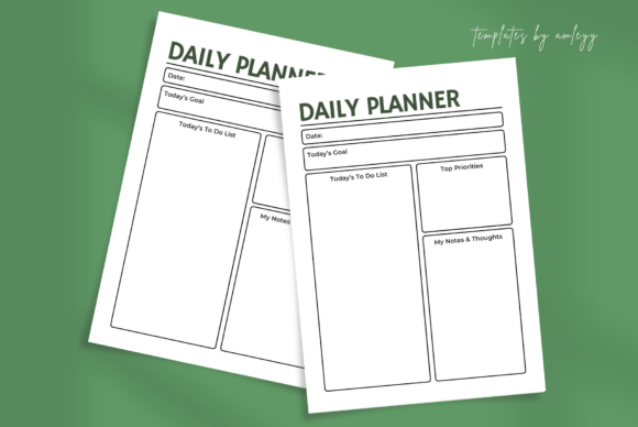 Download Minimal Daily Planner Template | Canva - Plan Collection