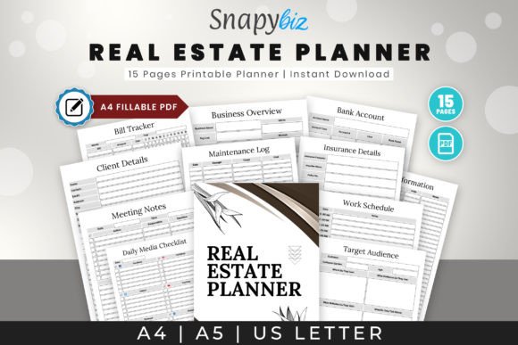 Download Real Estate Agent Planner Printable - Plan Collection