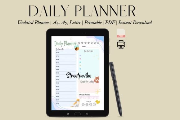 Download Nursery Pastel Cute Simple Daily Planner - Plan Collection