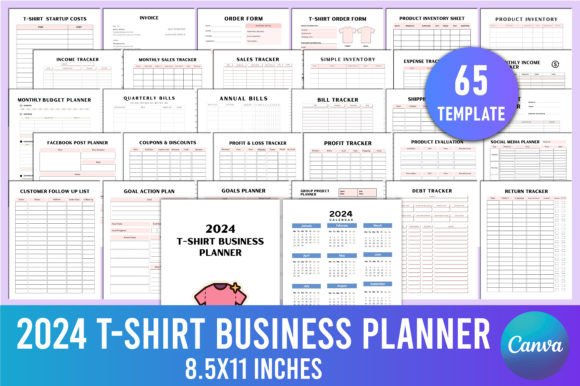 Download Editable 2024 T-Shirt Business Planner - Plan Collection