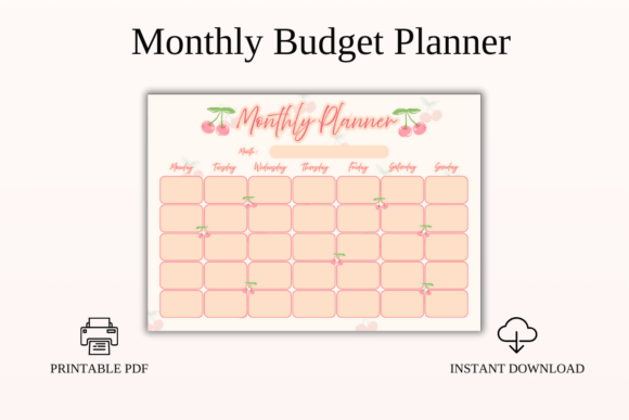 Download Monthly Budget Planner Printable PDF - Plan Collection