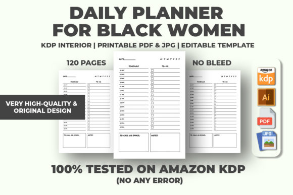 Download Daily Planner for Black Women KDP Inte - Plan Collection