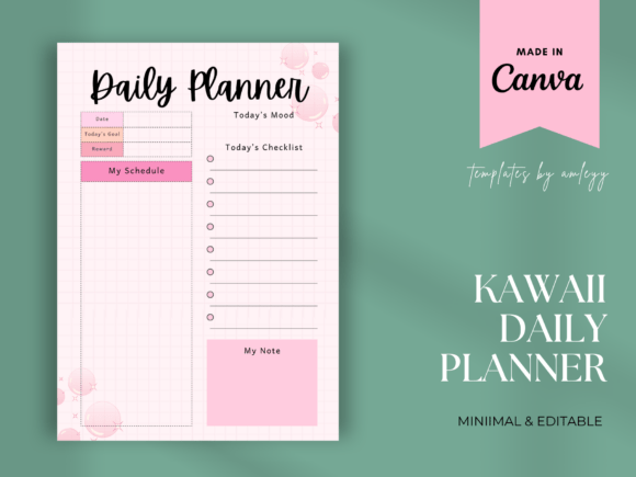 Download Kawaii Daily Planner – Cute Aesthetic - Plan Collection