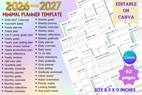 Download 2026-2027 Planner Template - Plan Collection