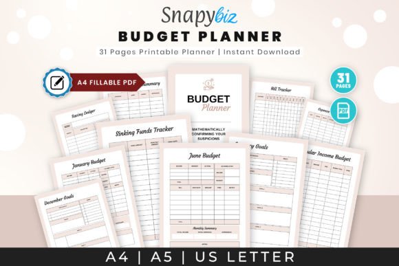 Download Fillable Budget Printable Planner PDF - Plan Collection