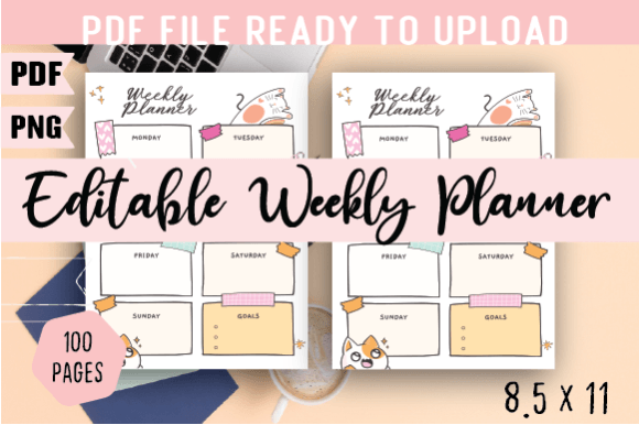 Download Editable Weekly Planner Interior - Plan Collection
