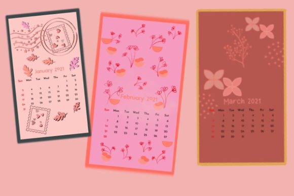Download 2021 Calendar Peachy Pink - 2021 Collection