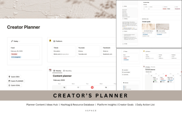 Download NOTION Creator's Planner - Plan Collection