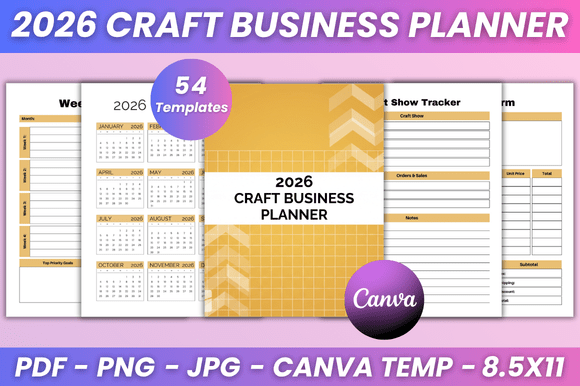 Download 2026 Craft Business Planner Kdp Interior - Plan Collection