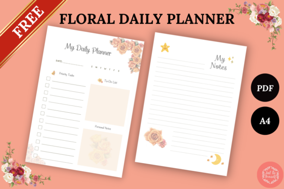 Download Free Printable Floral Daily Planner - Plan Collection