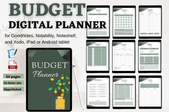 Download Budget Digital Planner Hyperlinked Tab - Plan Collection