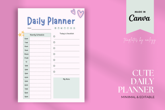 Download Free Cute Daily Planner Template Digital - Plan Collection