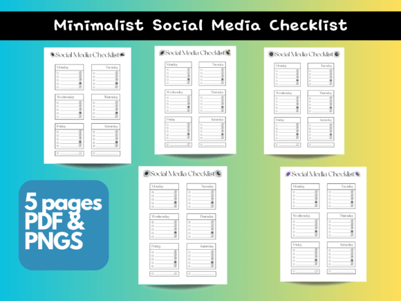 Download Social Media Planner Minimal Design - Plan Collection