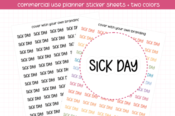 Download Sick Day Planner Stickers - Plan Collection