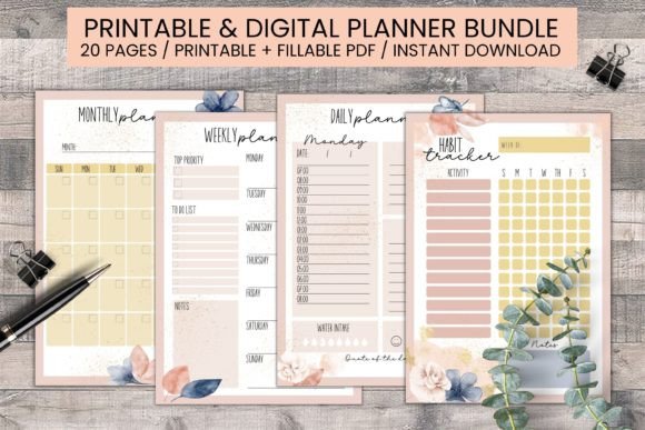Download Printable Planner Bundle - Plan Collection