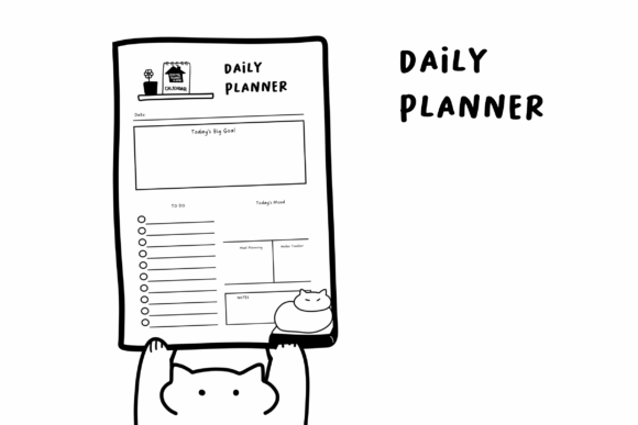 Download Cute Daily Planner Template | A4 Size - Plan Collection