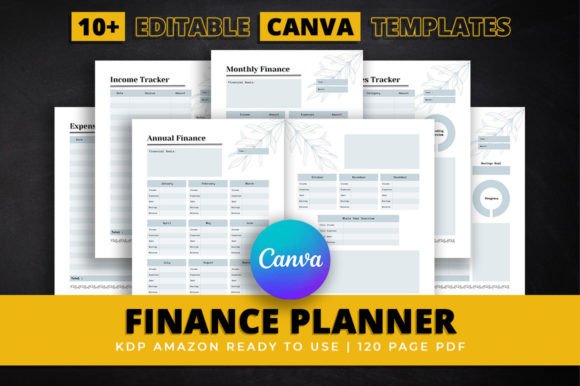 Download Finance Planner Bundle Canva Editable - Plan Collection