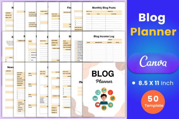 Download Blog Planner Canva Interior - Plan Collection