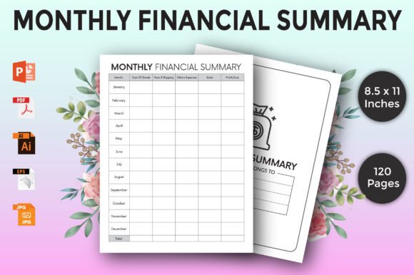 Download Monthly Finance Planner - Kdp Interior - Plan Collection