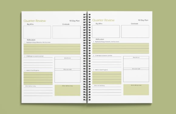 Download Daily Quarter Review Planer Kdp Interior - Plan Collection