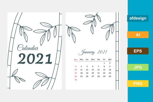 Download The 2021 Calendar with a Natural Bamboo - 2021 Collection