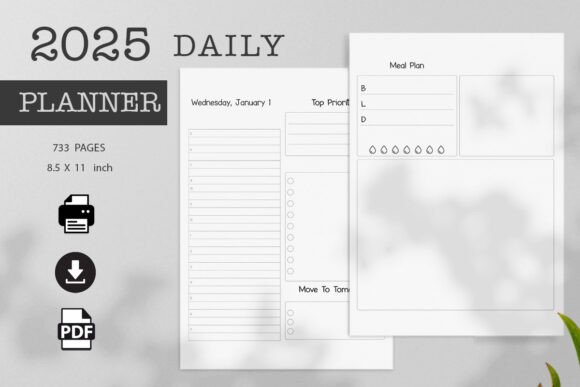 Download 2025 Daily Planner | Printable - Plan Collection