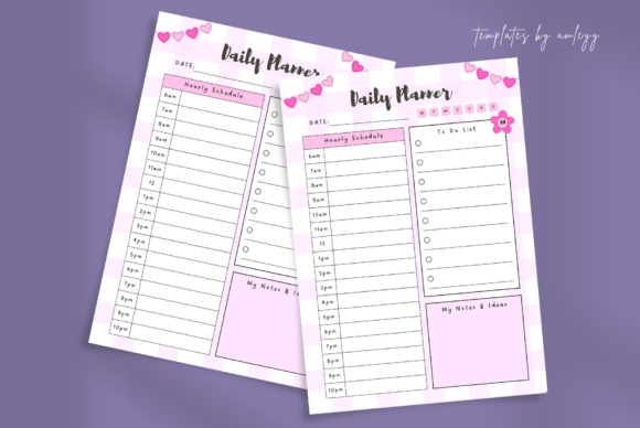 Download Cute Aesthetic Daily Planner Template - Plan Collection