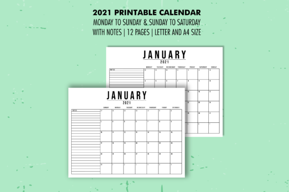 Download Printable 2021 Calendar | 2021 Calendar - 2021 Collection