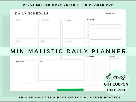 Download Landscape Daily Planner Printable, Daily - Plan Collection