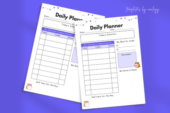 Download Cute Productivity Daily Planner Template - Plan Collection